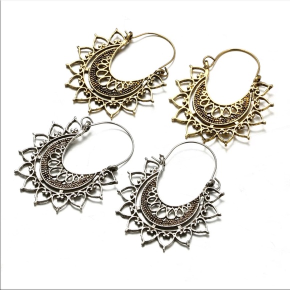 • Kendra • Boho Drop Earrings - Picture 2 of 3